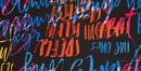 Tuli Sedací vak Kuba x Náhradný obal - Polyester Vzor Graffiti Čierna