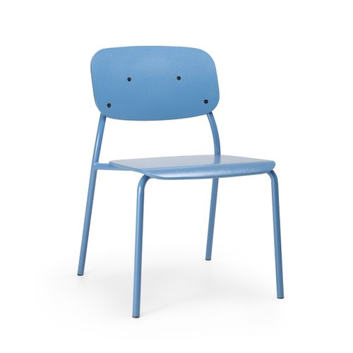 Bejot Hens stolička drevená - Modrý lak matný