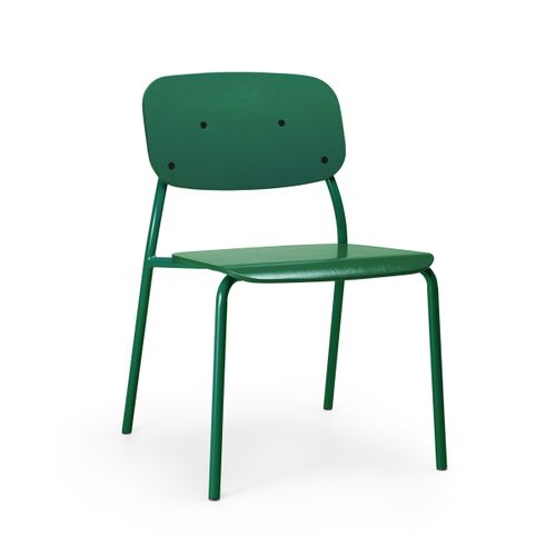 Bejot Hens stolička drevená - Zelený lak matný